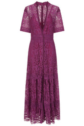 Mila Purple Lace Maxi Dress